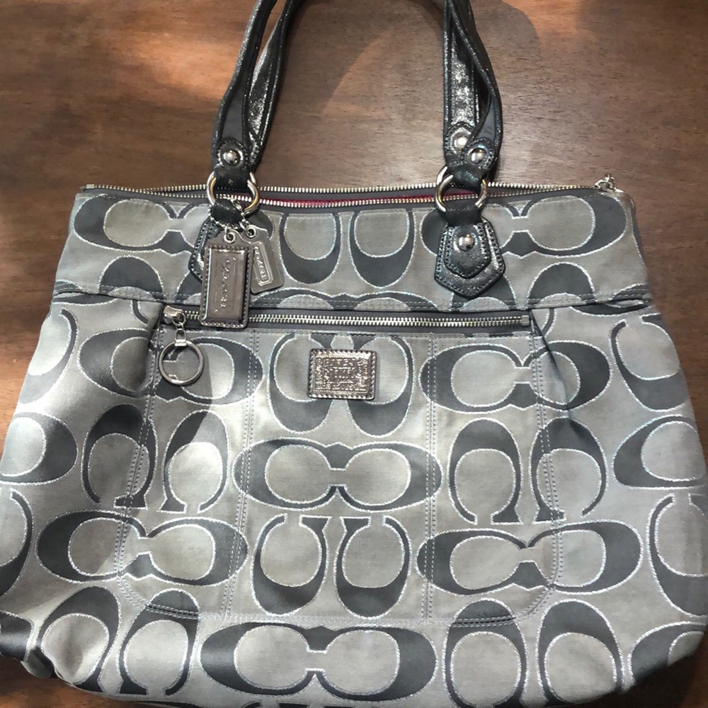 Grey coach bag